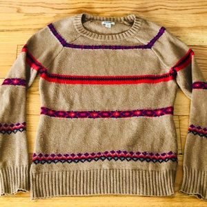 Old Navy Brown Striped Patterns Women’s Medium